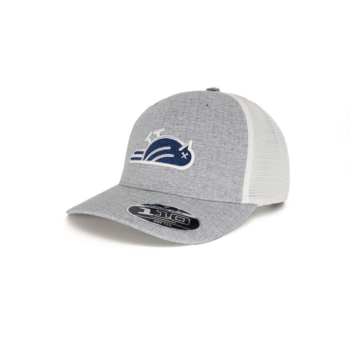 Golf Hat - Birdie Slayer - Silver Melange & White Flexfit® 110