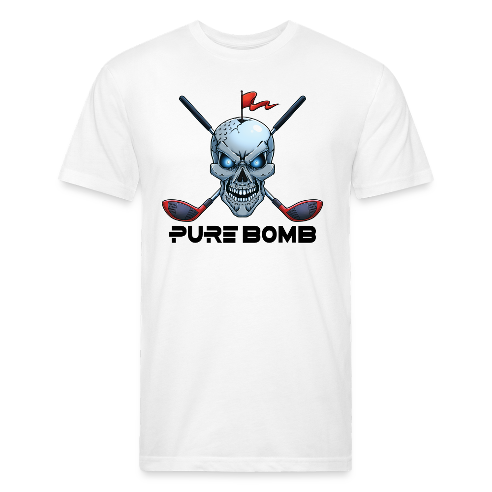 Skull &amp; Crossed Clubs Pure Bomb - white