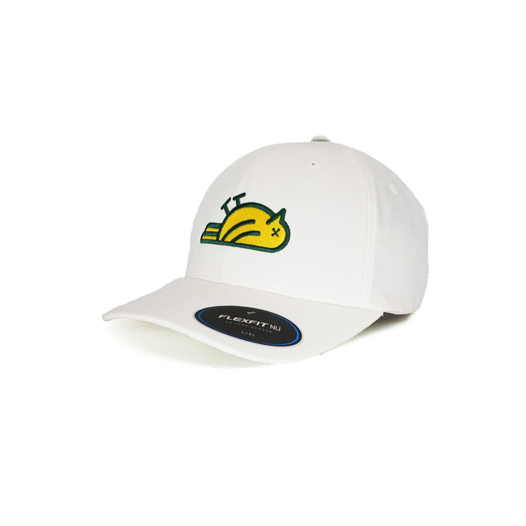 Birdie Slayer - April Dreaming - White Flexfit NU® Fitted Performance Golf Hat