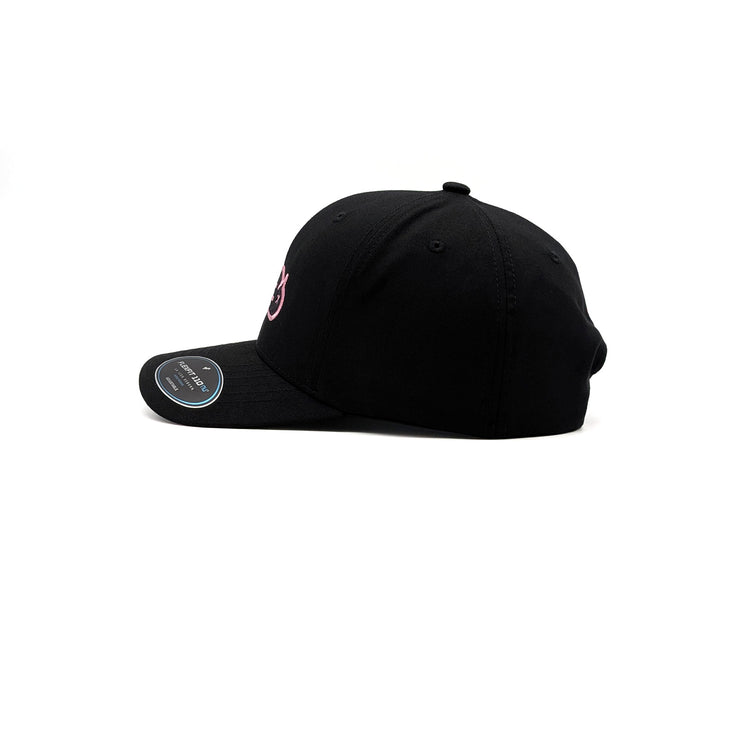 Birdie Slayer - Black Flexfit NU® Breast Cancer Awareness Golf Hat