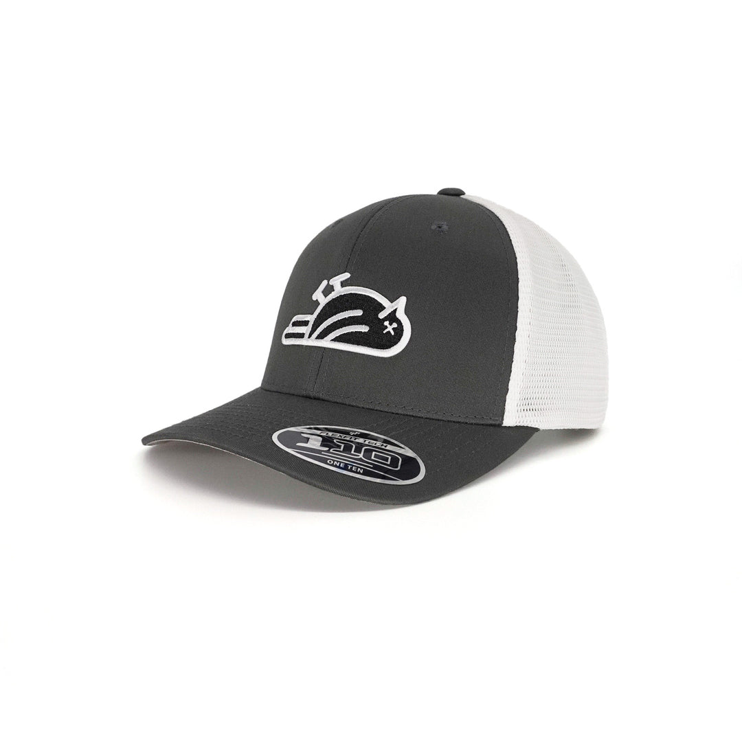 Birdie Slayer - Charcoal &amp; White Flexfit® 110 Trucker Golf Hat