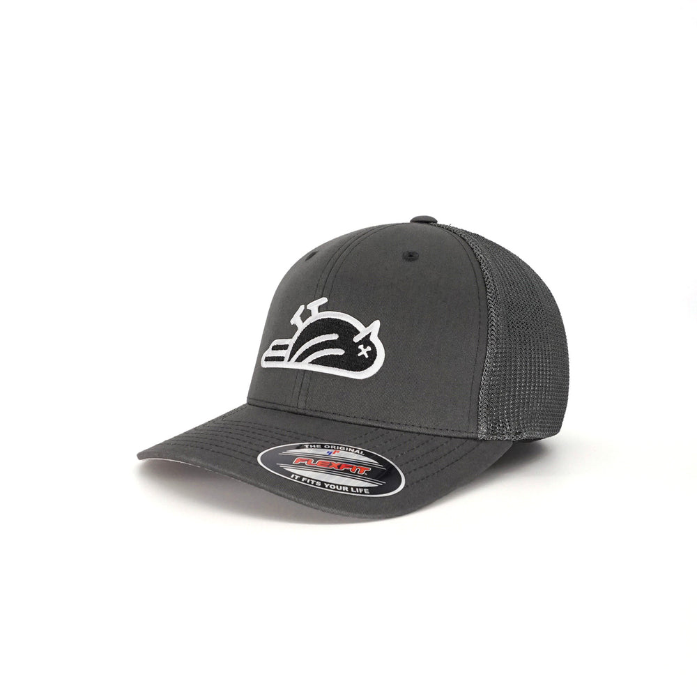 Birdie Slayer - Charcoal Flexfit® Fitted Trucker Golf Hat