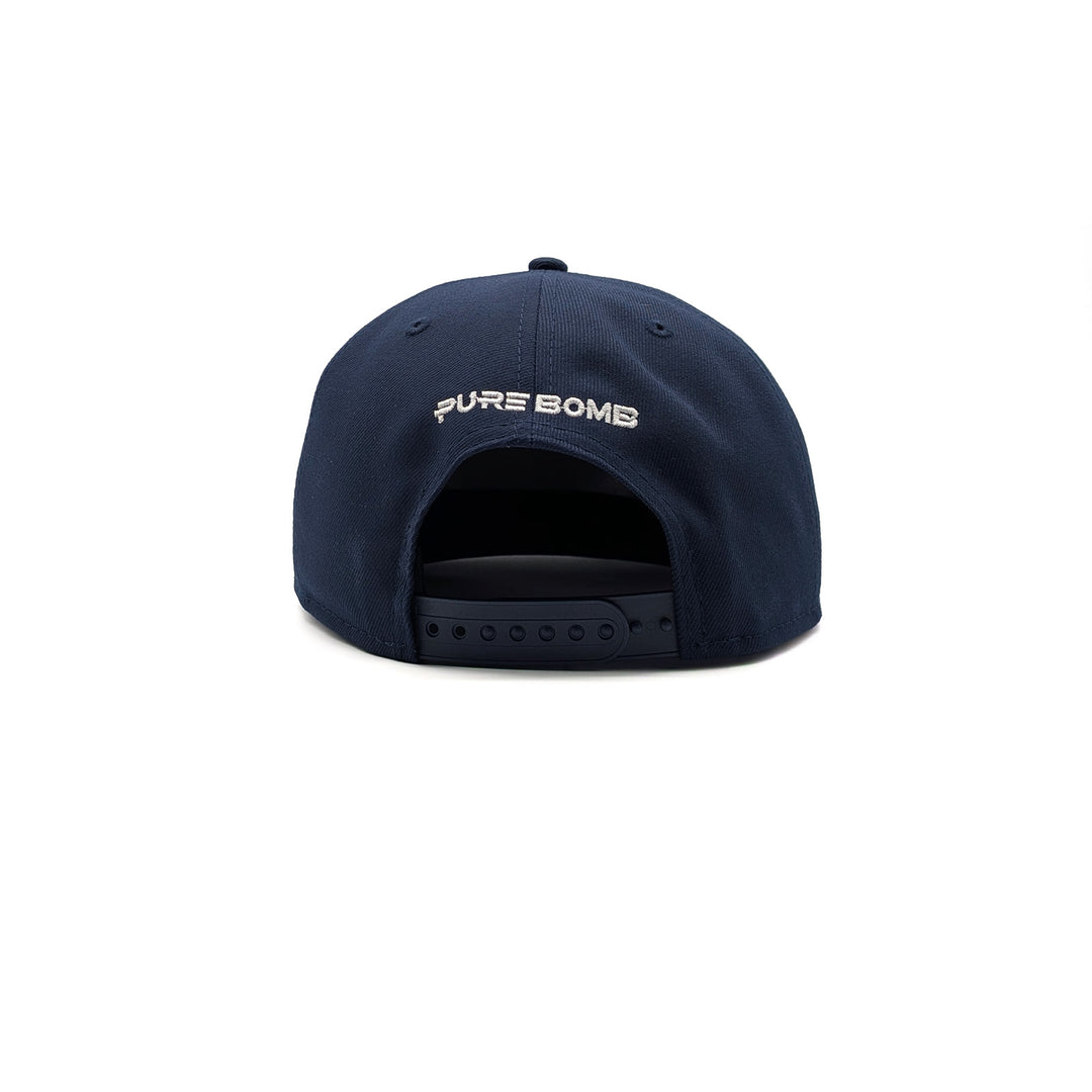 Birdie Slayer - Deep Navy - Silver/White Logo -New Era 9Fifty Snapback Golf Hat