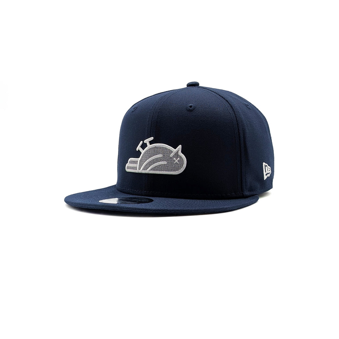 Birdie Slayer - Deep Navy - Silver/White Logo -New Era 9Fifty Snapback Golf Hat
