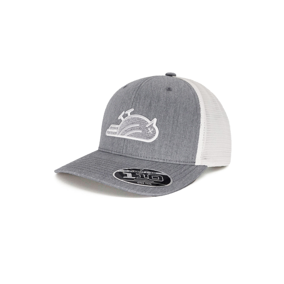 Birdie Slayer - Heather Gray &amp; White Flexfit® 110 Trucker Golf Hat