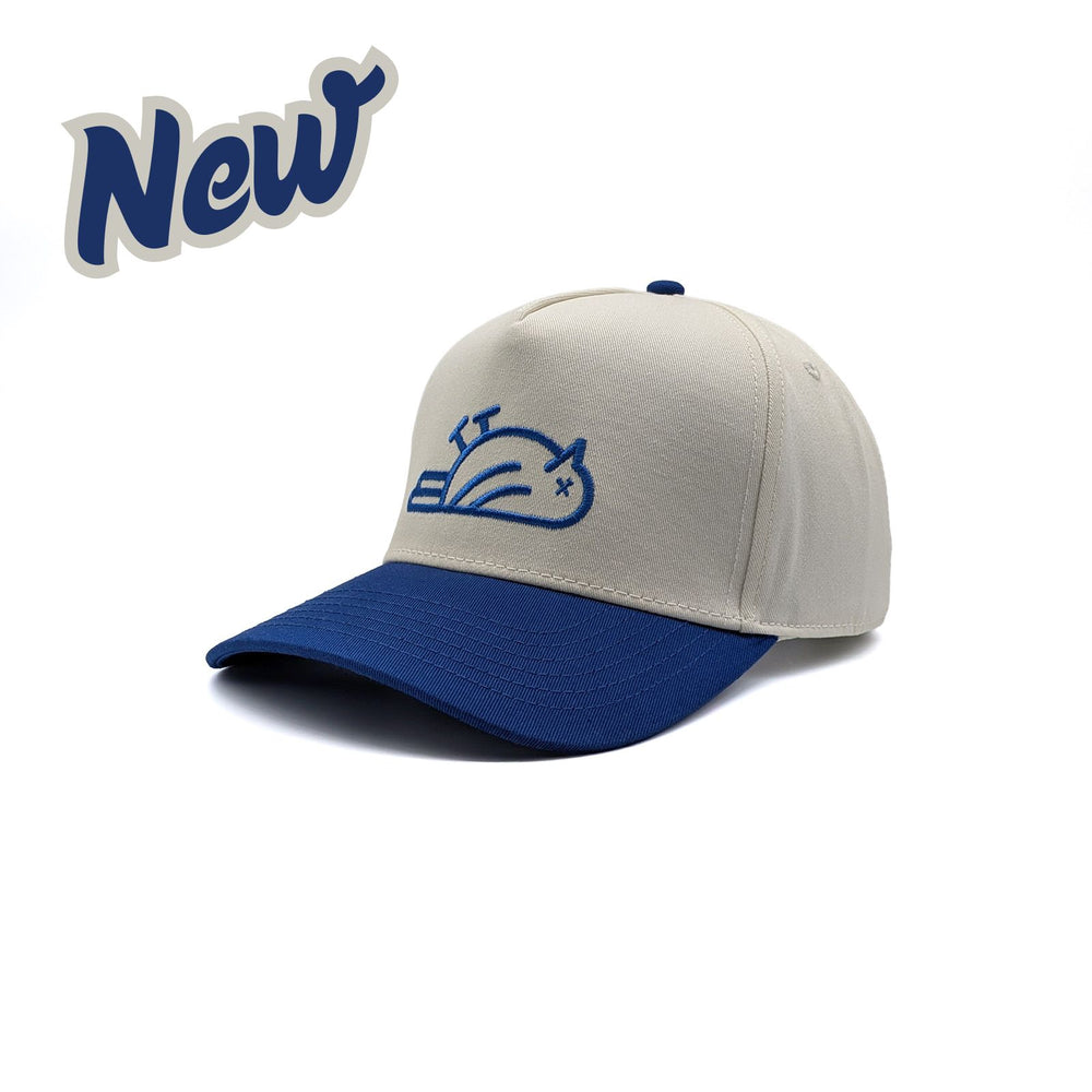 Birdie Slayer - Natural & Royal A-Frame Snapback Lifestyle Golf Hat