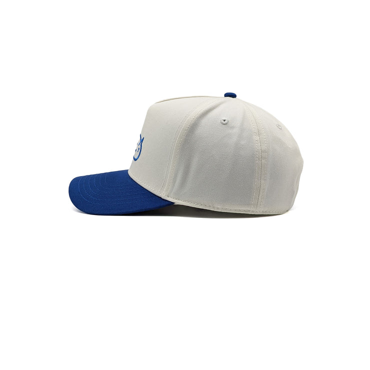 Birdie Slayer - Natural & Royal A-Frame Snapback Lifestyle Golf Hat