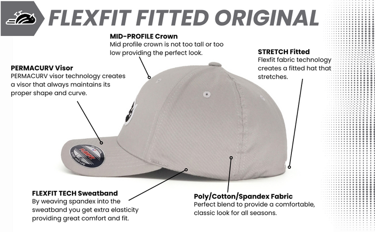 Birdie Slayer - Silver Flexfit® Fitted Golf Hat