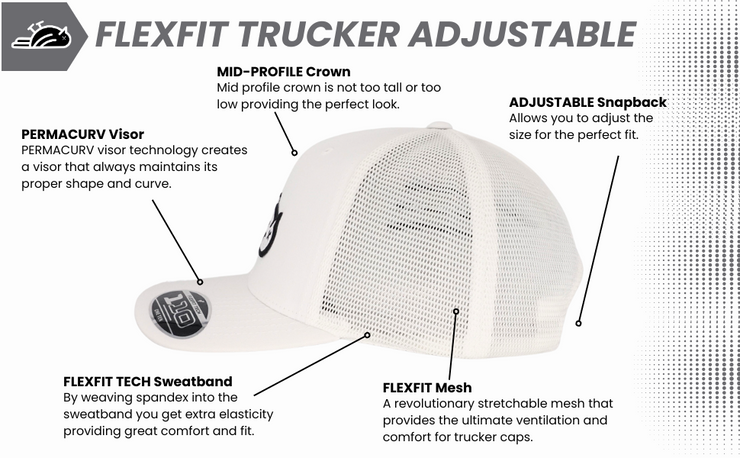 Birdie Slayer - White Flexfit® 110 Trucker Golf Hat