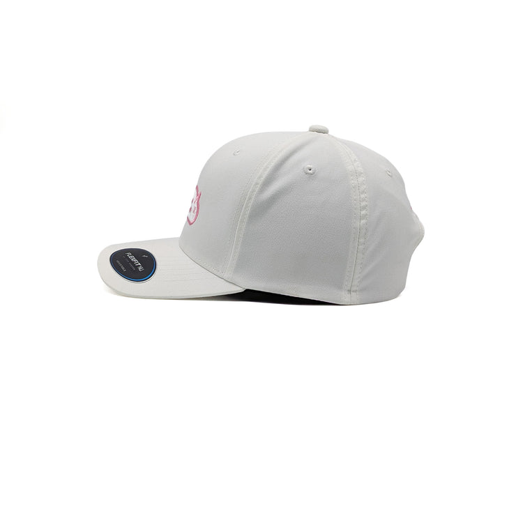 Birdie Slayer - White Flexfit NU® Breast Cancer Awareness Golf Hat