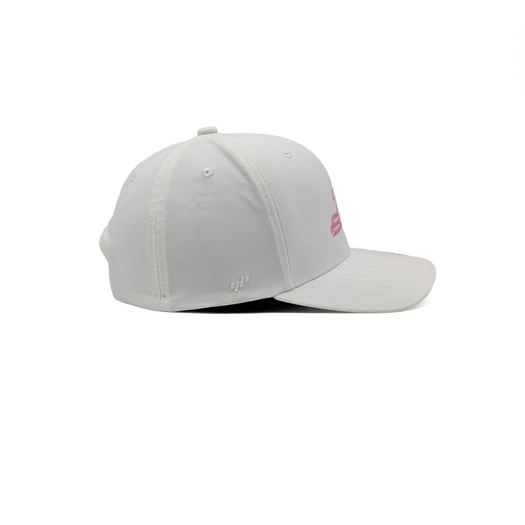Birdie Slayer - White Flexfit NU® Breast Cancer Awareness Golf Hat