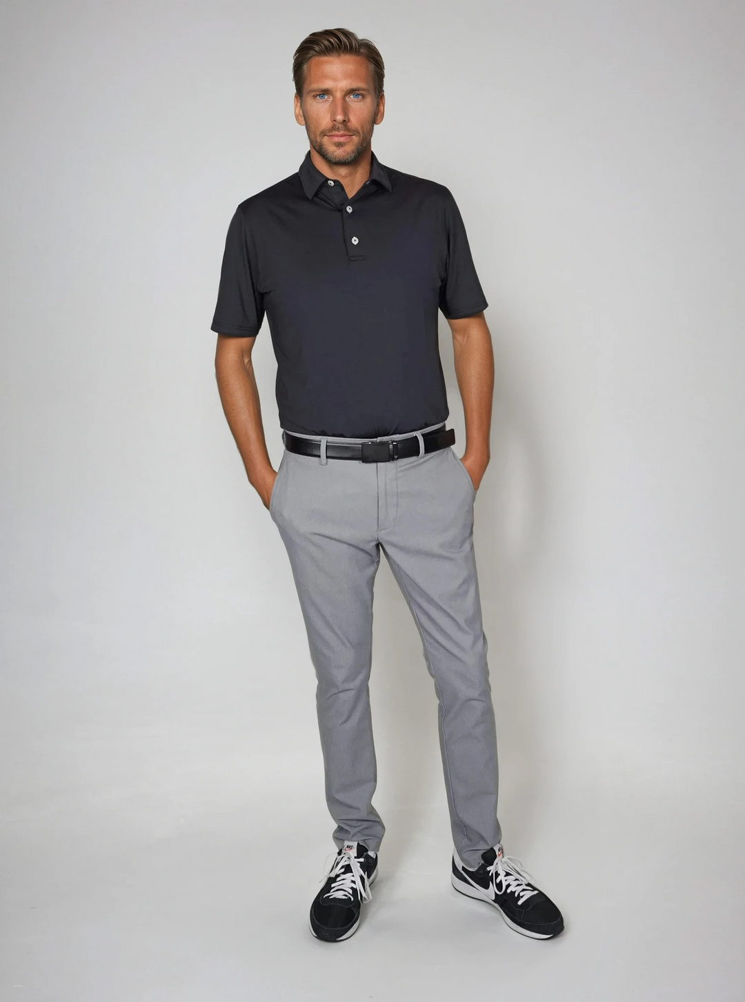 Birdie Slayer - Solid Black Polo