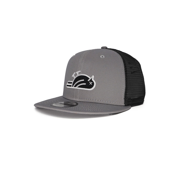 Birdie Slayer - Gray & Graphite Trucker New Era 9Fifty Snapback Golf Hat