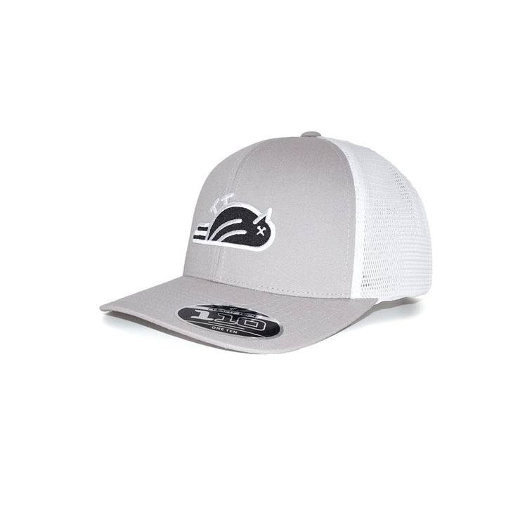 Birdie Slayer - Silver & White Flexfit® 110 Trucker Golf Hat