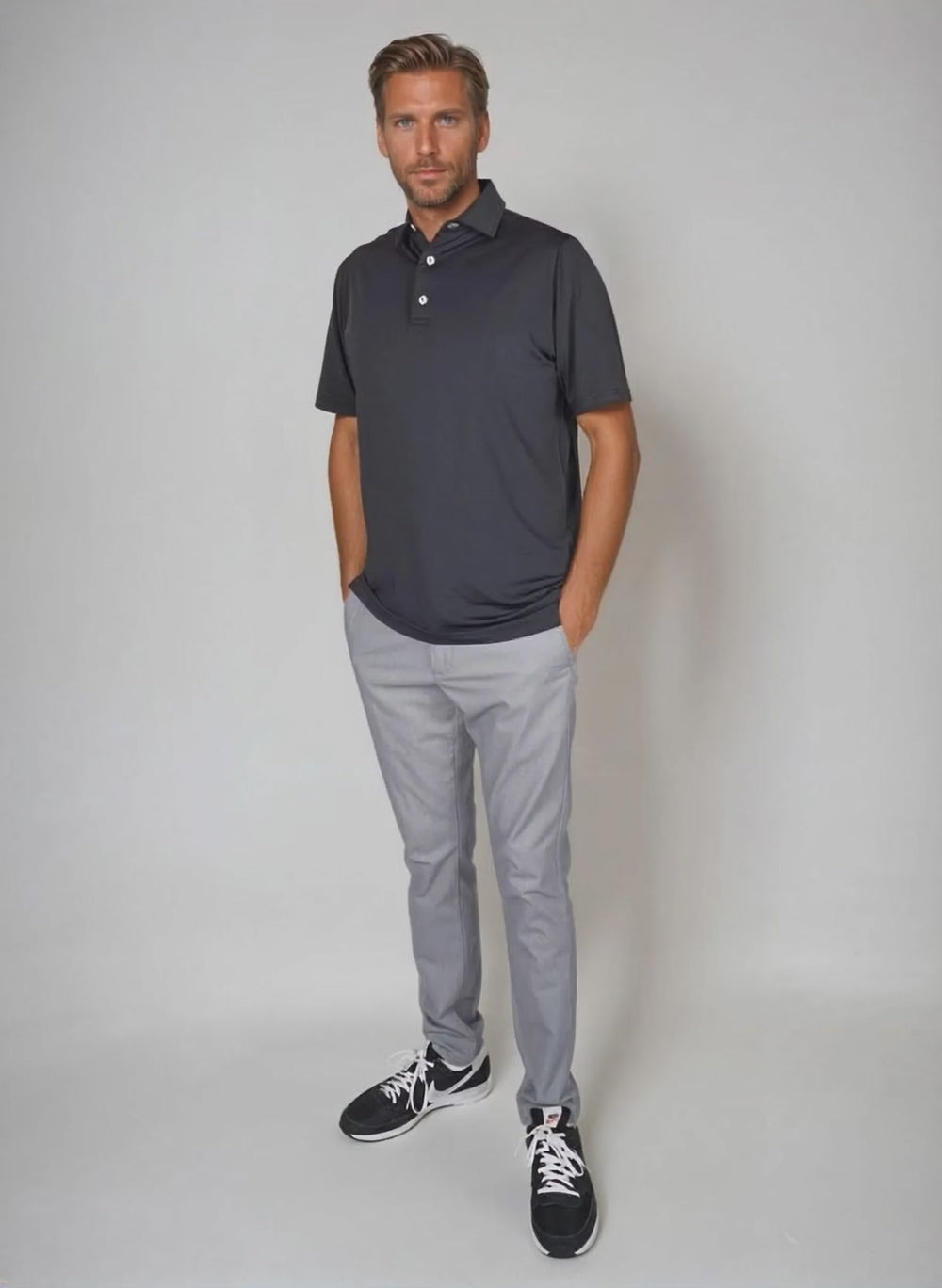 Birdie Slayer - Solid Black Polo