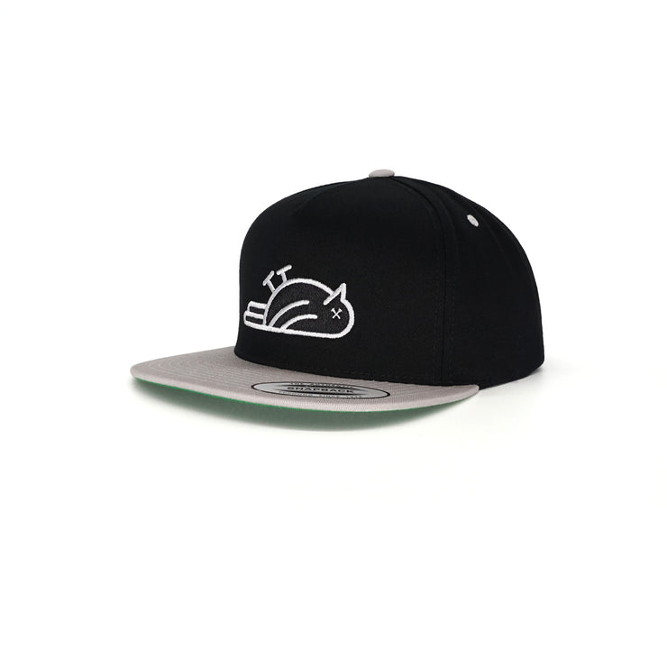 Birdie Slayer - Black & Silver 5-Panel Cotton Twill Snapback Golf Hat