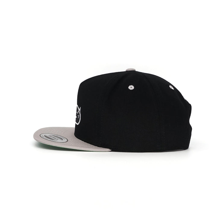 Birdie Slayer - Black & Silver 5-Panel Cotton Twill Snapback Golf Hat