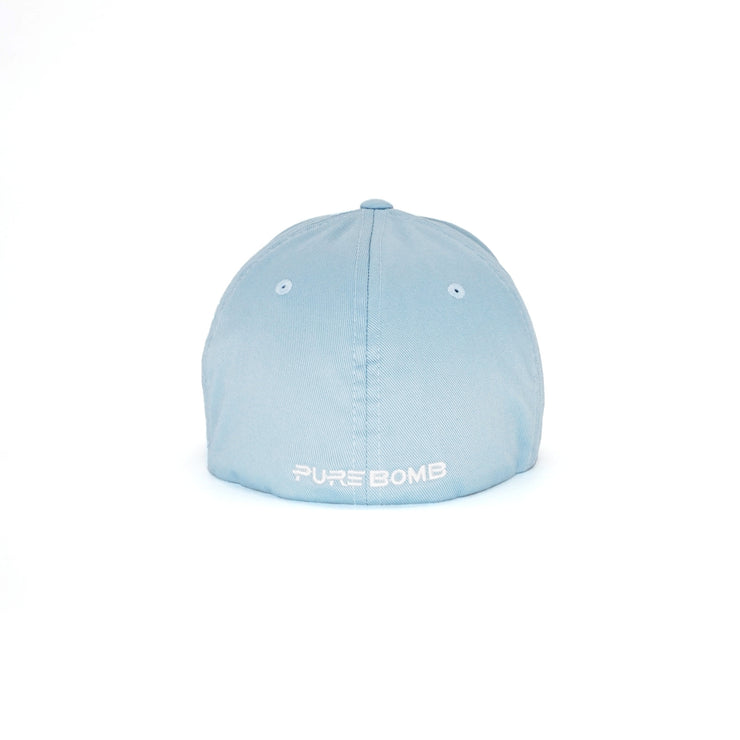 Birdie Slayer - Carolina Blue Flexfit® Fitted Golf Hat