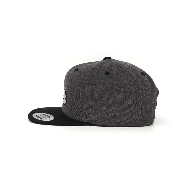 Birdie Slayer - Dark Heather Gray & Black Wool Blend Snapback Golf Hat