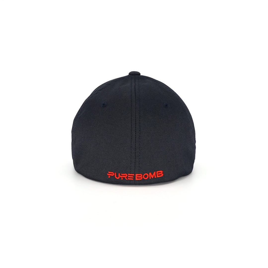 Birdie Slayer® - Flexfit NU® - Stretch Fitted -  Dark Navy - Red/White