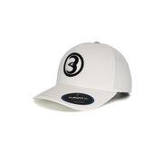 Eagle 3 - White Flexfit NU® Adjustable Performance Golf Hat