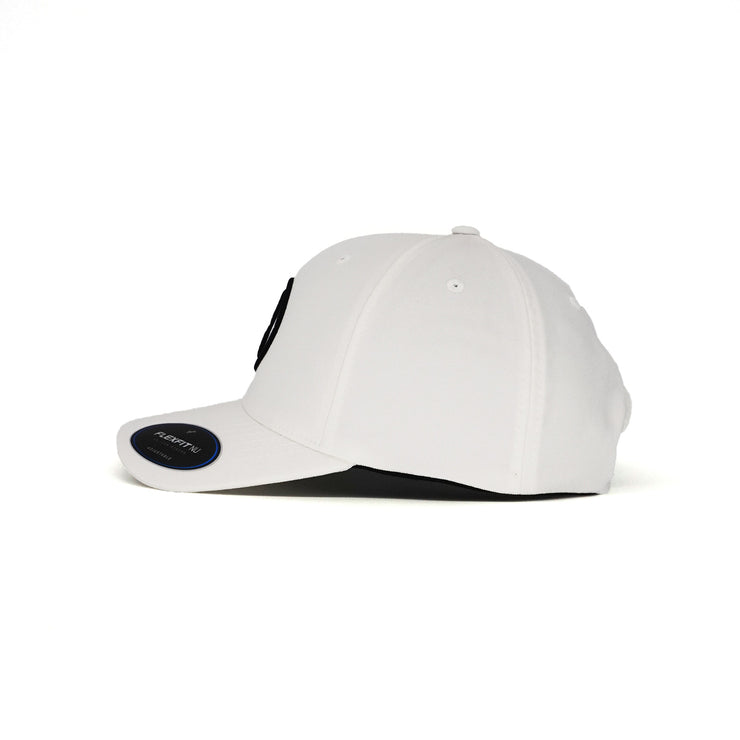 Eagle 3 - White Flexfit NU® Adjustable Performance Golf Hat