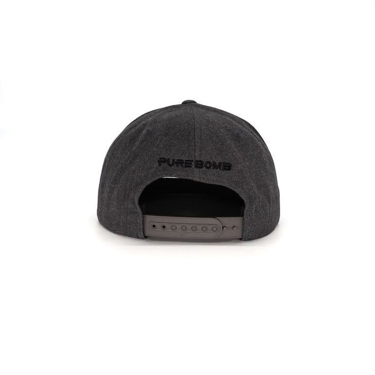 Golf Nerd - Dark Heather Wool Blend Snapback Golf Hat