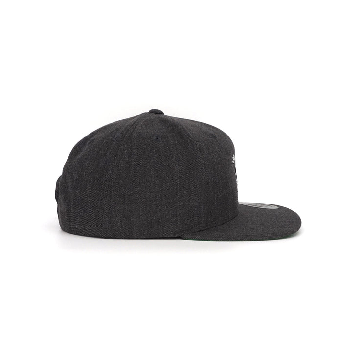 Golf Nerd - Dark Heather Wool Blend Snapback Golf Hat