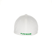 Birdie Slayer - Green/White - White Flexfit NU® Fitted Performance Golf Hat