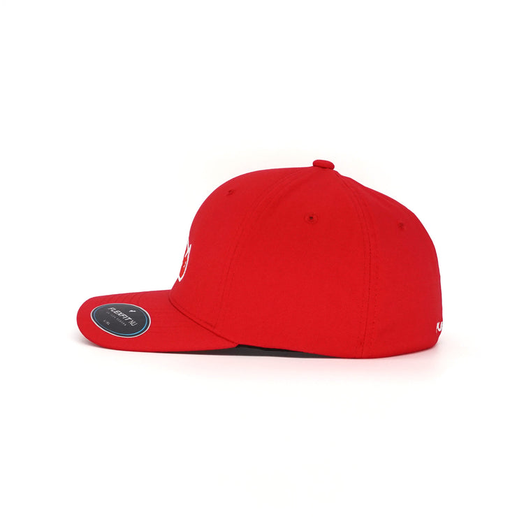 Birdie Slayer - Red Flexfit NU® Fitted Performance Golf Hat