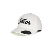 Tacos 3D - White Flexfit NU® Adjustable Performance Golf Hat