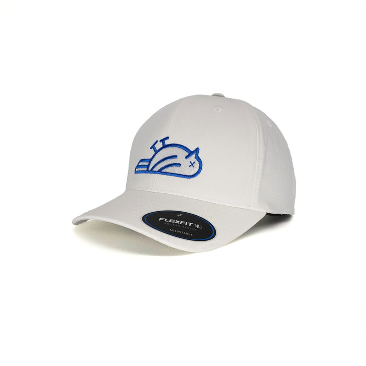 Birdie Slayer - Blue/White - White Flexfit NU® Adjustable Performance Golf Hat