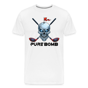 Skull & Crossed Clubs Pure bomb - white