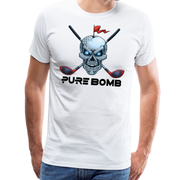 Skull & Crossed Clubs Pure bomb - white