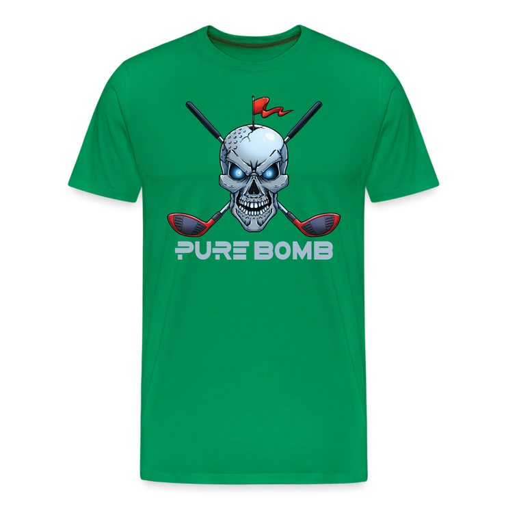 Skull & Crossed Clubs Pure Bomb - kelly green