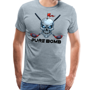 Skull & Crossed Clubs Pure Bomb - heather ice blue