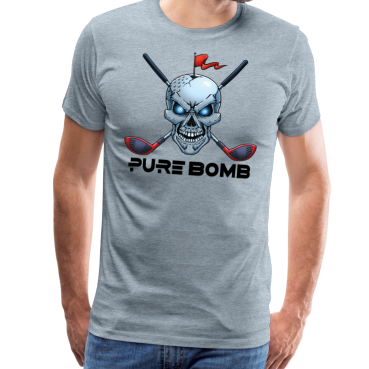 Skull & Crossed Clubs Pure Bomb - heather ice blue