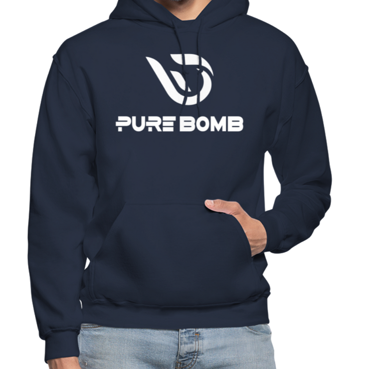 Pure Bomb Logo - Navy Hoodie - navy